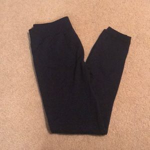 Navy Fleece-Lined Leggings